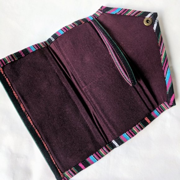 Traditional Artisan Woven Thai Folding Wallet - Picture 3 of 5